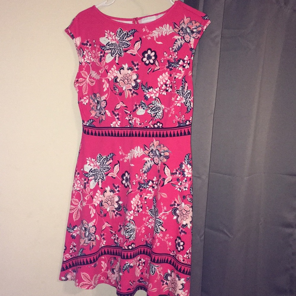 Coral colored dress